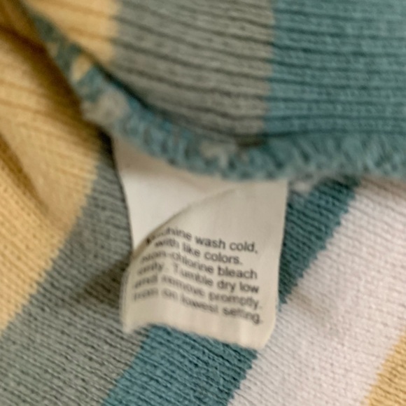 Vintage J Crew size XL 3/4 sleeve striped sweater EUC - Picture 7 of 7